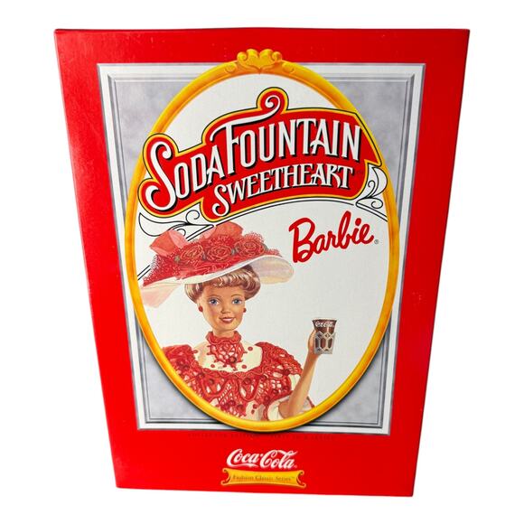 Soda Fountain Sweetheart Barbie Doll 1996 CocaCola Fashion Classic Series Mattel - Picture 4 of 9